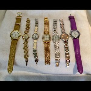 Group of 7 Avon watches